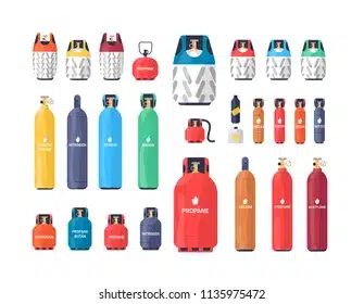 Oxygen Cylinder Types and Sizes Explained: A (5L), B (170L), C (490L), and D (1600L) Models.